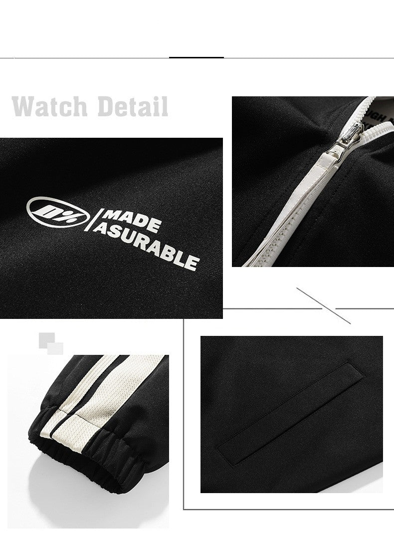 New Jacket Two-sided Long Sleeve Outdoor Men Coats Women Reversible Windproof Coats Splashproof Double-Sided Jackets Couple Top