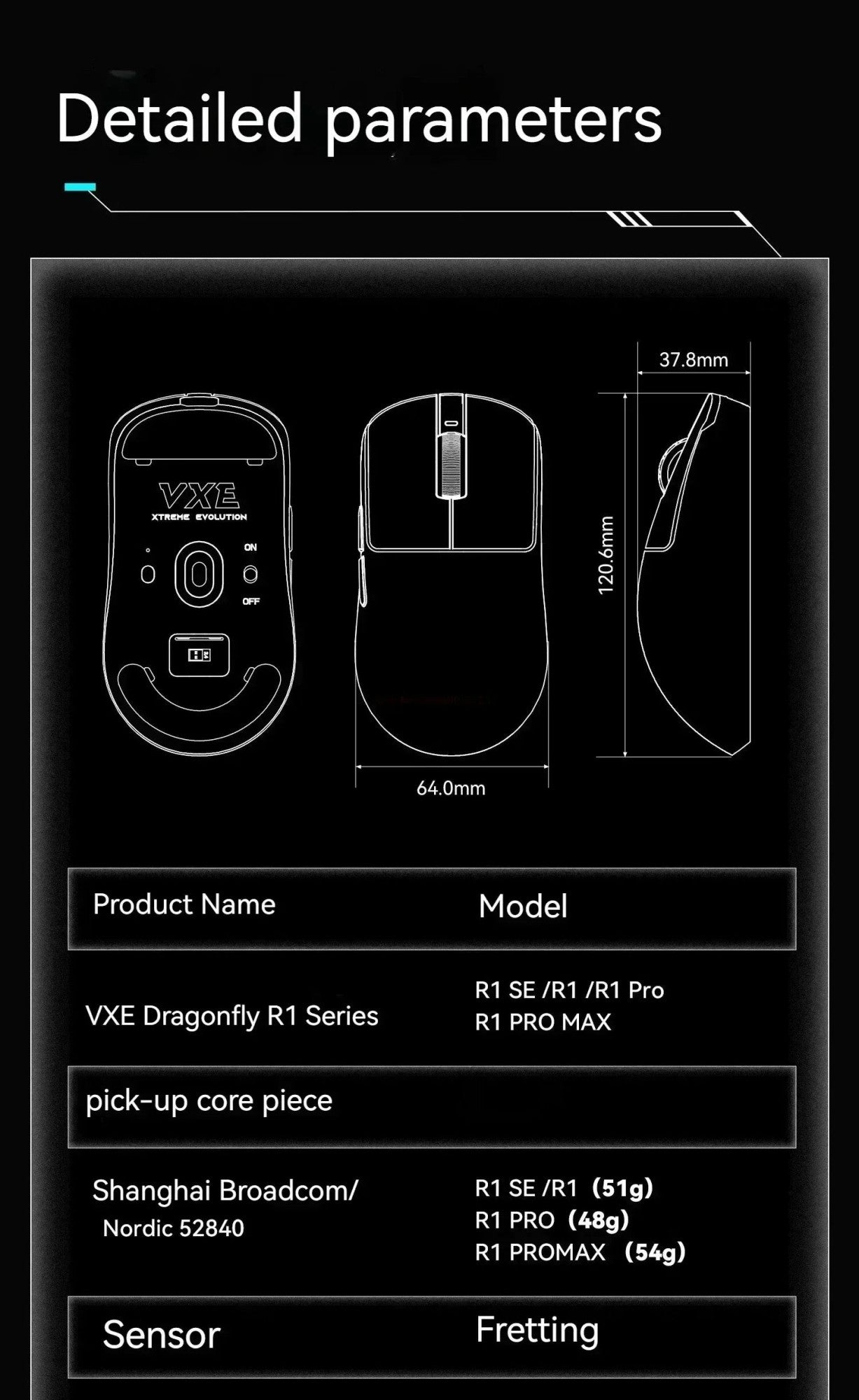 Vxe Dragonfly R1SE R1 R1pro R1ProMax Gaming Mouse Mouse Rechargeable Gamer Paw3395 Lightweight Ergonomic Wireless Mouse Esport