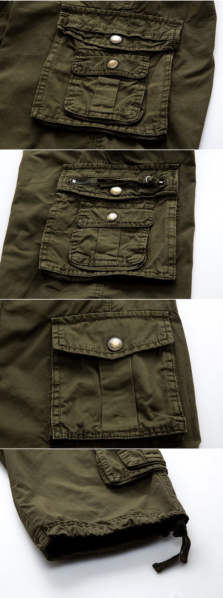Cotton Cargo Shorts Men  Summer Men Army Military Tactical Homme Shorts Male Casual Streetwear Multi-Pocket Cargo Shorts