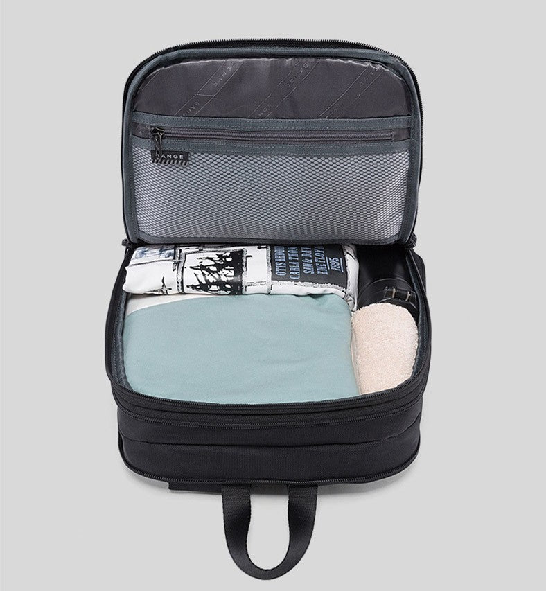 BANGE Laptop Waterproof 15.6" 17.3 Backpack Fashion Male Classic Fashion Travel Moto&Biker Light Scalable Shoulder Bags