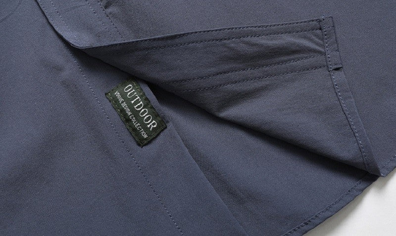 Summer Men Short Sleeve Cargo Breathable Shirt Men Casual Tactic Military Polo Shirt Men Outdoor Camp Hike Safari Work Shirt Top