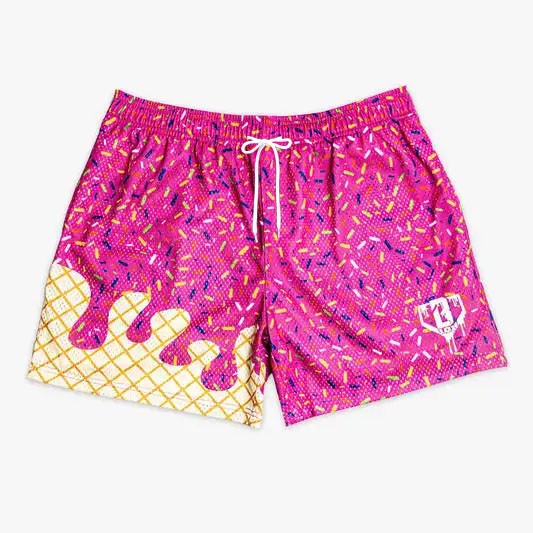 101 Summer Teen Men's Quick-drying Shorts American ice cream Print Women Sports Shorts Comfortable Basketball Beach Shorts