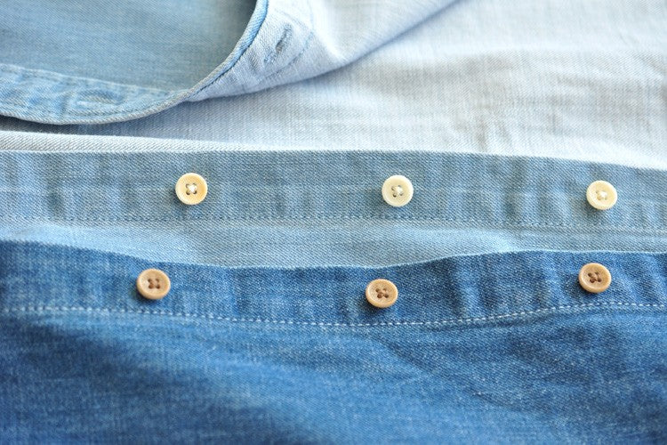 SauceZhan Chambray shirt men shirt long sleeve Denim Shirt Cotton Casual Wash Shirt Mens Dress Shirts Jeans Shirts Slim