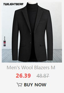 Winter Men's Jacket Oversized Wool Overcoat Solid Warm Pea Coats Thicken Casual Woolen Coat Men Clothing Parka A3F1303