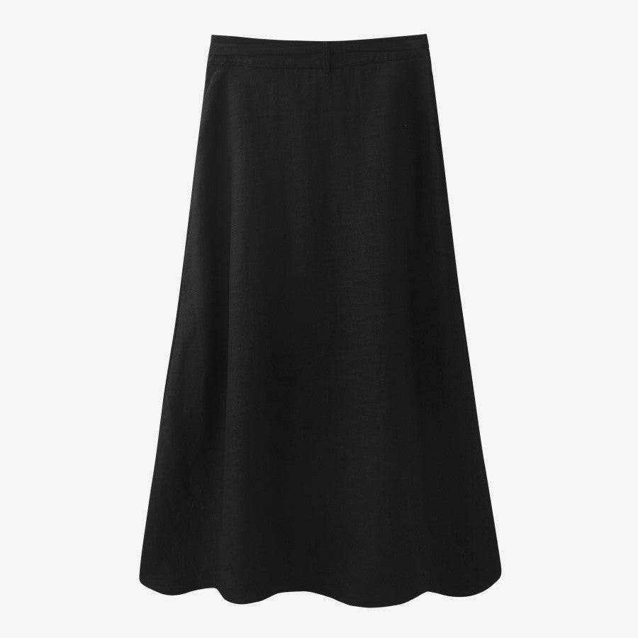 AS 2025 spring summer woman  linen one pieces  wrap skirts adjustable waist 2cm