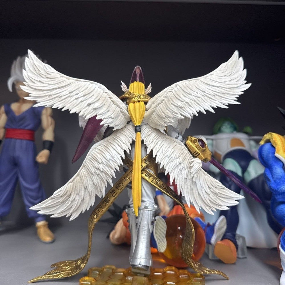 22cm/8.6in Anime Digimon Adventure Figure Entirely body Holy Angemon Action Figures Pvc Statue Collection Model Toys Gifts