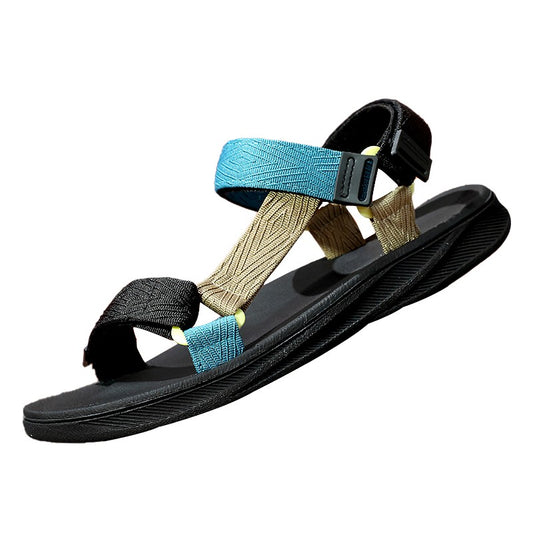 Men's Sandals Summer New Trendy Sports Shoes Non-Slip Wear-Resistant Soft-Soled Cool Beach Shoes for Men