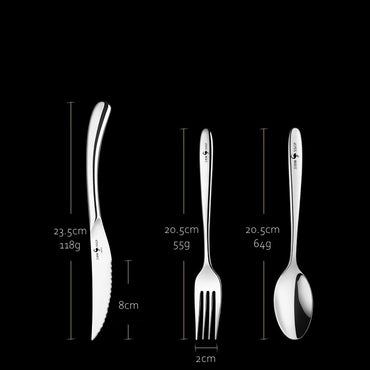 Talheres de luxo em aço inoxidável 316 com certificado LFGB: Garfo, Faca, Colher, Acessórios para Bife, para Banquete e Jantar em Casa