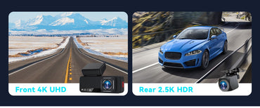 Kocam Dash Cam 4K 3.2 Inch Mini Car Dvr Dual Lens With GPS WIFI ADAS 24h Parking 2.5K Rear View Camera Night Vision Black Box
