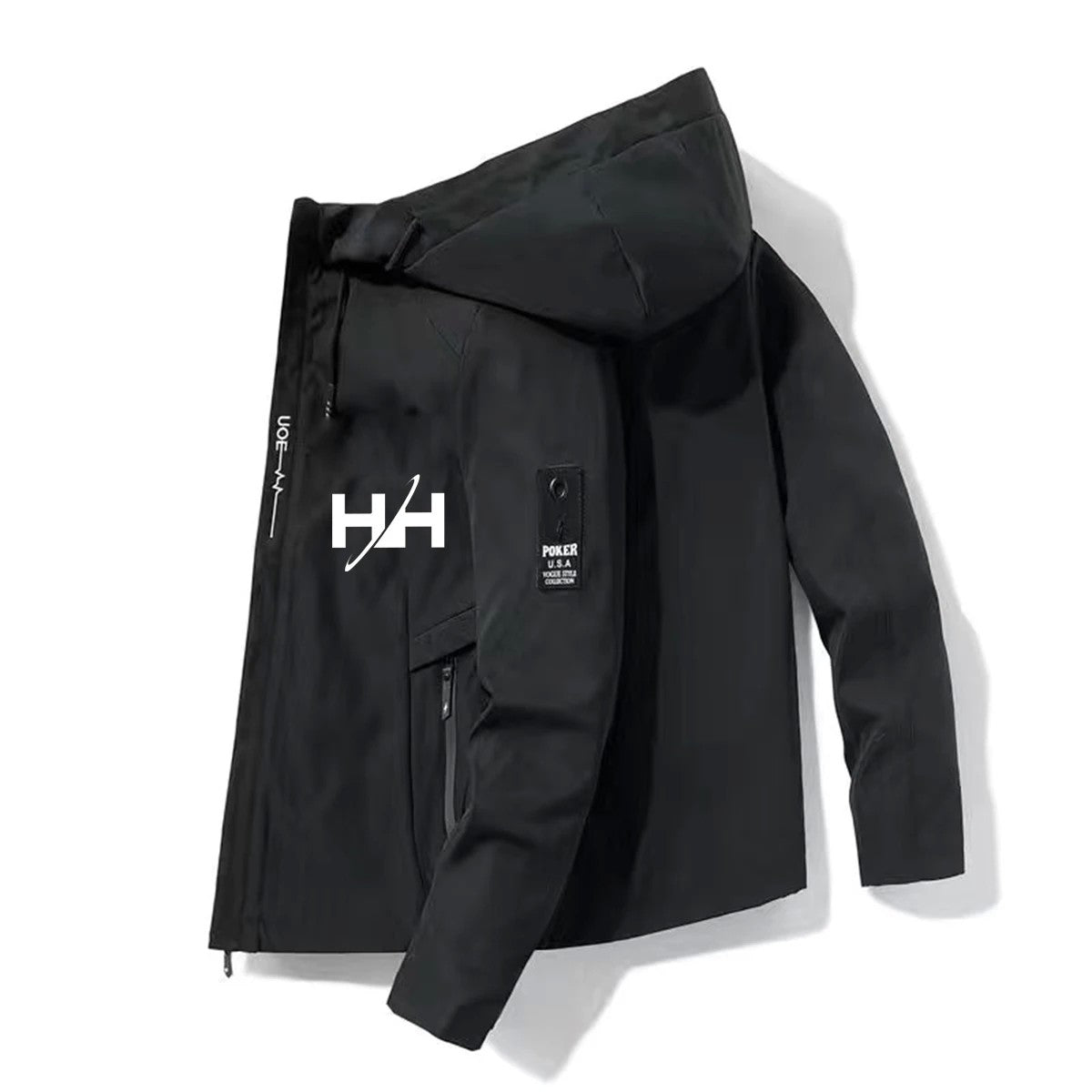 2025HH Bomber Jacket Men's Windbreaker Zipper Spring Autumn Casual Work Fashion Outdoor Adventure