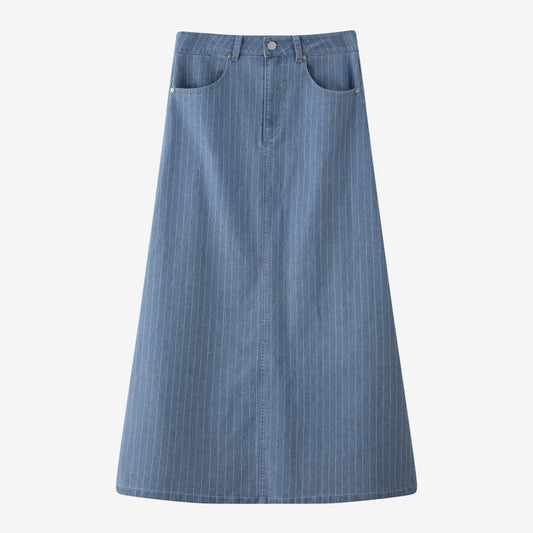 AS 2025 pinstripe denim skirt fashion woman clothes lady wear