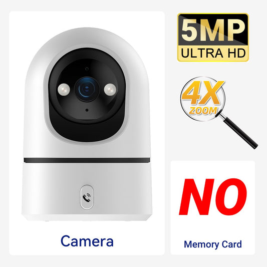 O-Kam Pro 5MP 2.4G/5G WiFi Indoor Baby Monitor Security Camera | One-Touch Call | Color Night Vision | Human Tracking | 355° PTZ