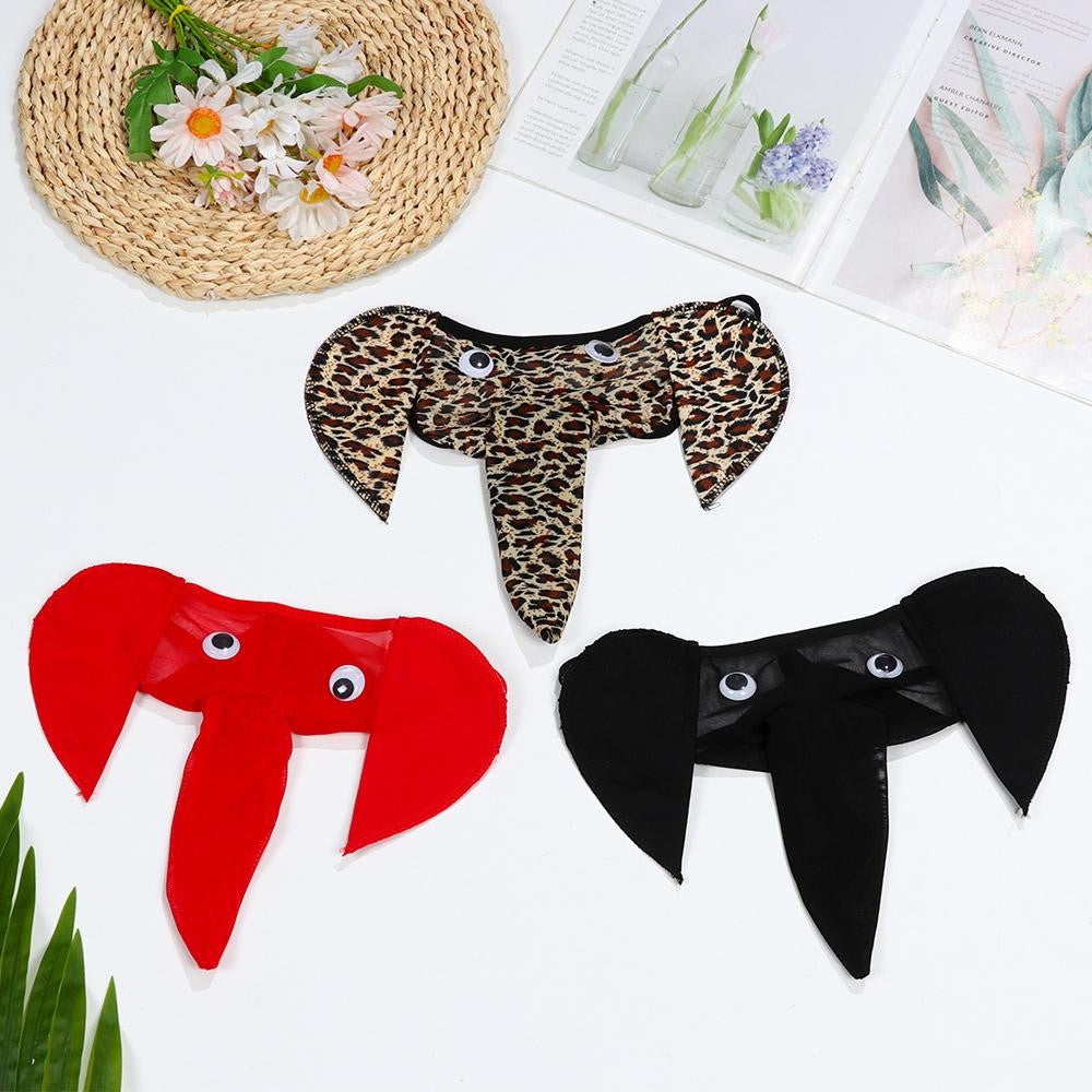 Men's Sexy Elephant Lingerie G-string Male T-back Thongs Bulge Pouch Underwear Men's Clothing