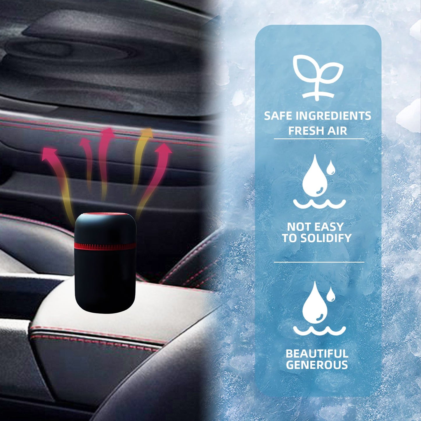 Removedor de Neve Automotivo, Dispositivo Anticongelante Automotivo, Desembaçador e Degelador de Para-brisa, Derretimento Rápido de Neve, Aquecedor Portátil