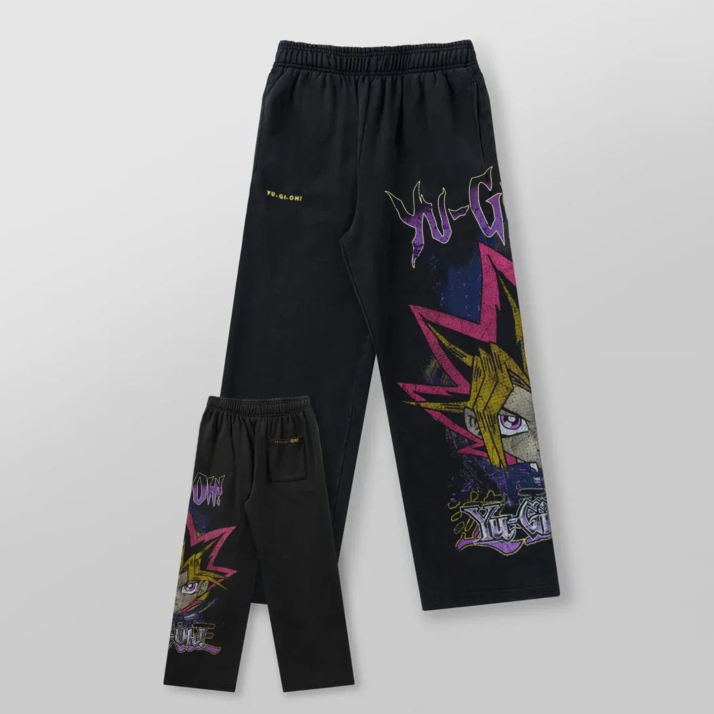 Hip Hop Yu-Gi-Oh Y2k Pants Baggy Sweatpants Men Elastic Waist American Streetwear Vintage Joggings Casual Pants Men Clothing