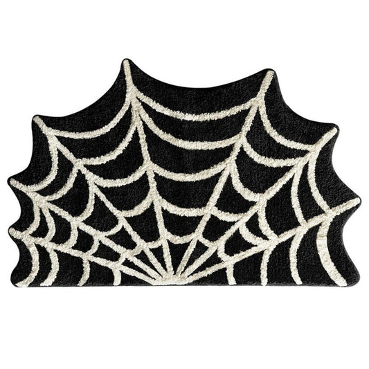 Trendy Crystal Velvet Halloween Door Mat Ghost Pumpkin Absorbent Floor Mat Wear-resistant Non-slip Ghost Rug for Halloween