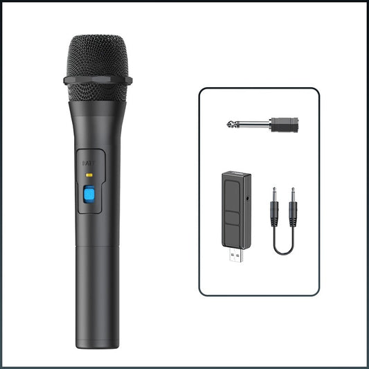 1 Pair VHF Wireless Microphone System Kits USB Receiver Handheld Karaoke Microphone Home Party Smart TV Speaker Singing Mic