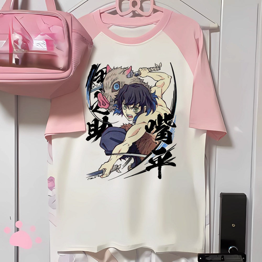 Mitsuri top women anime t shirt girl 2000s Japanese funny clothing