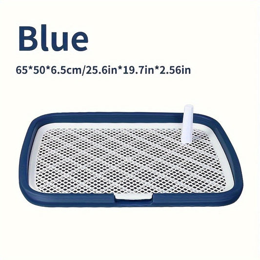 Vaso Sanitário para Treinamento de Cães, Suporte Plástico para Tapete Higiênico de Cães com Rede Removível, Bandeja Sanitária Reutilizável para Treinamento de Cães para Animais de Estimação