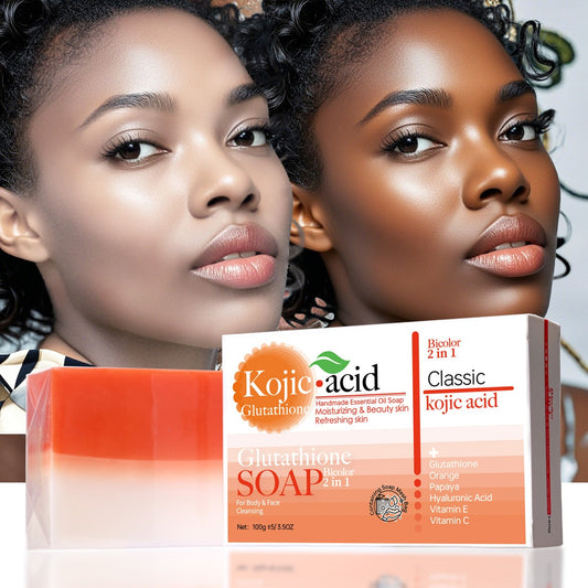 Barra de Sabonete de Mel Orgânico Mais Vendido 100g com Ácido Kójico + Glutationa Anti-Acne Ajuda no Clareamento do Banho e Rosto