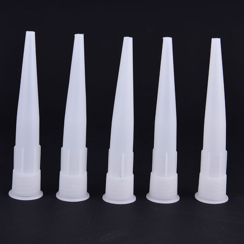 5-50 Peças Bicos de Vidro Plástico Bicos de Pistola de Calafetagem de Cola de Vidro Pontas de Calafetagem de Silicone para Selante Tampas de Boca Ferramentas de Construção Doméstica