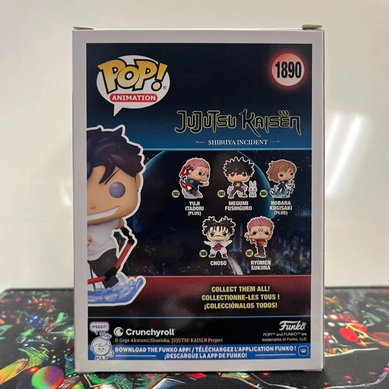 Jujutsu Kaisen Figura FUNKO POP Toji Fushiguro (Possuído) 1890 Figuras 11 cm Colecionável Edição Limitada Brinquedo de Modelo Presente