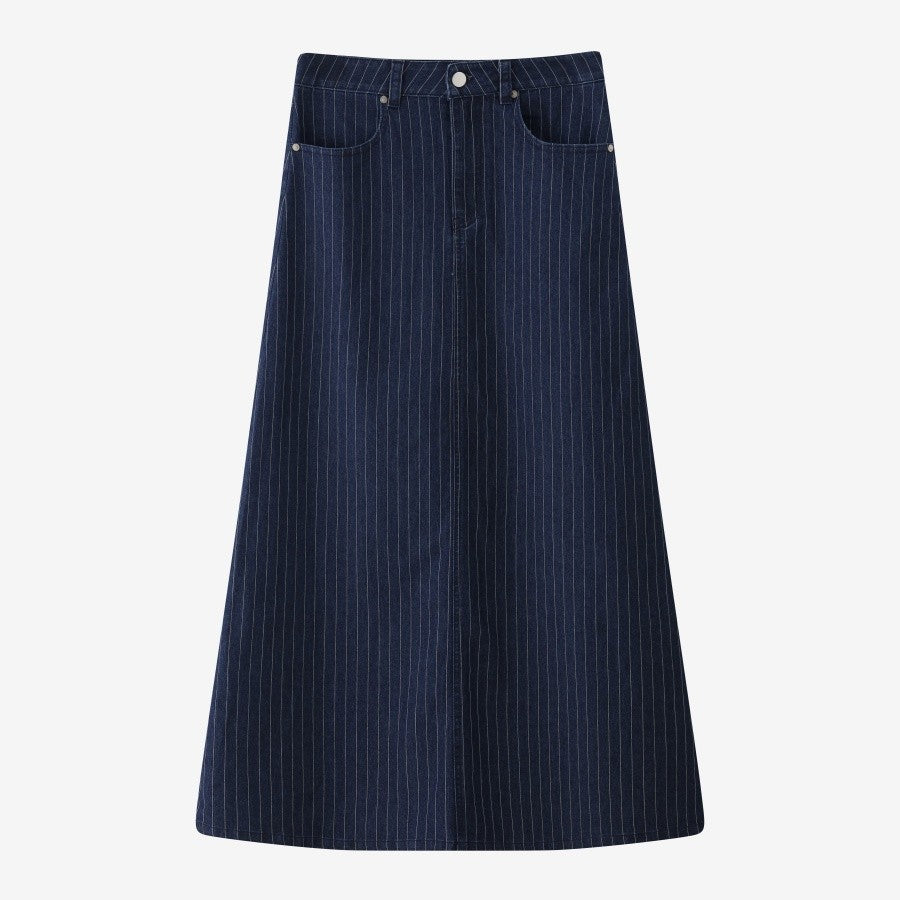 AS 2025 pinstripe denim skirt fashion woman clothes lady wear