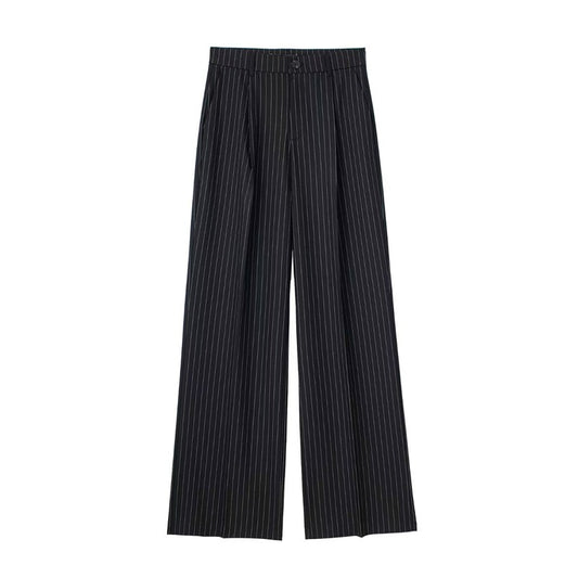 HXAO Women 2024 Wide leg Pants Baggy High Waist Pants Women's Wide Trousers Black Office wear Wide Pants Woman Autumn Trousers