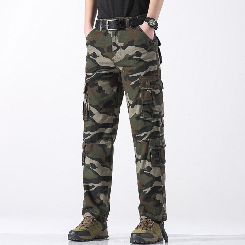 Men's Work Pants 2025 New Camouflage Pants Military Style Pants Multiple Pockets Tactical Pants Outdoor Sports Winter Pants