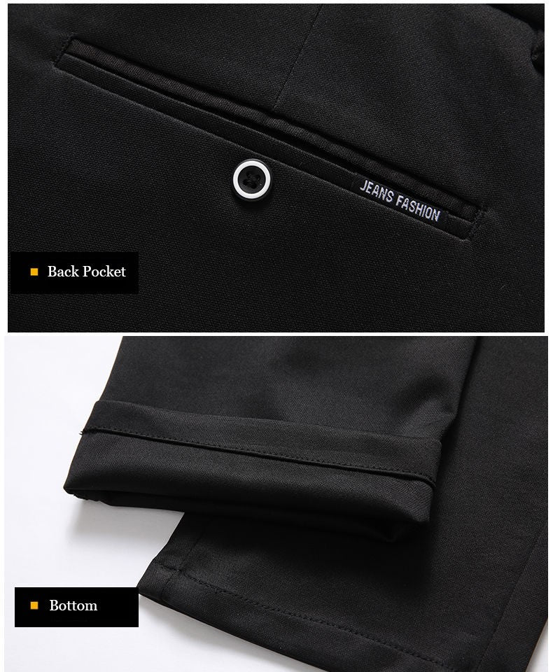 Spring Autumn Mens Business Suit Pants Male Summer Thin Formal Solid Long Dress Straight Baggy Office Trousers Drop Shipping