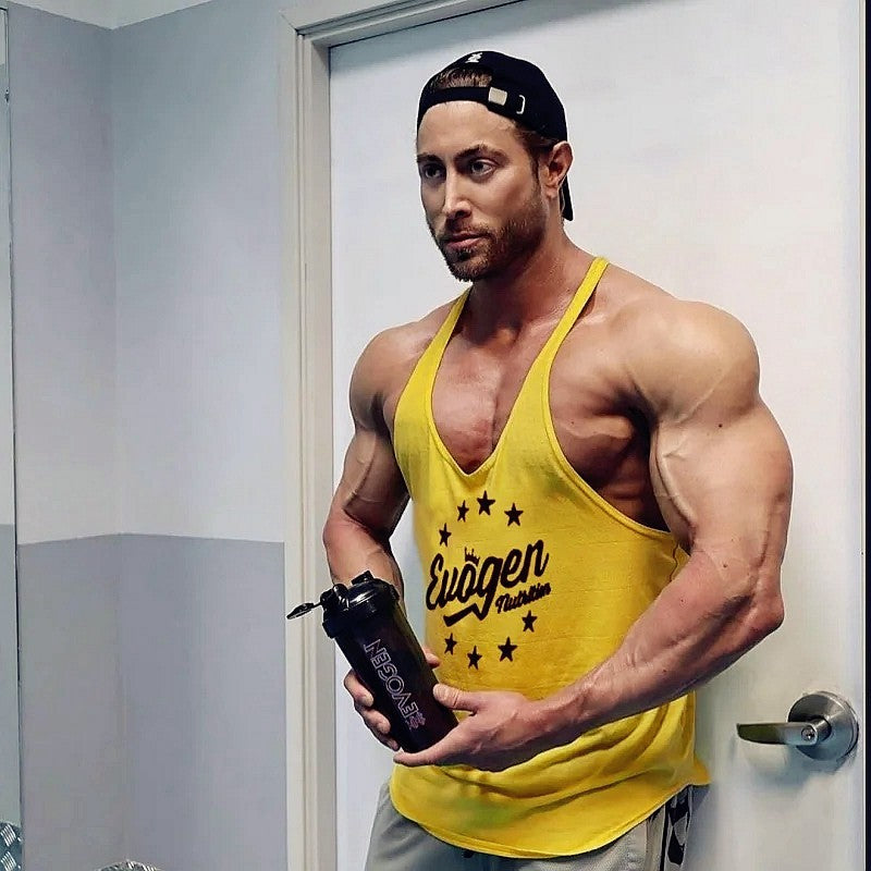 Muscle Men's Sports Tank Top Cotton undershirt gym Tops Sleeveless Tank Top Men fitness Running sweatshirt vest