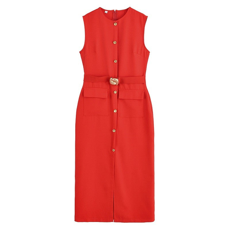 MUJER 2025 Womens Dresses Black Office Long Dresses for Women Spring Sleeveless