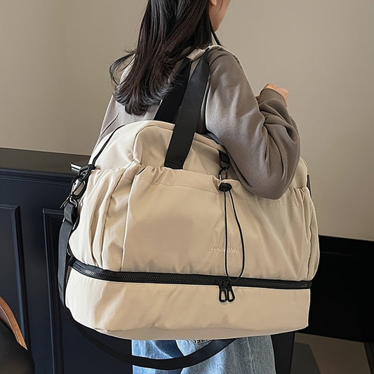 Large Travel Bag - Spacious, lightweight & durable. With adjustable strap & pockets. Perfect for travel & commute.