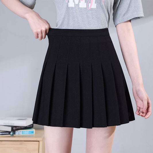 Women's Skirts Japanese Fashion School Clothes Brown Pleated Saias Femininas Girls Red Ropa Para Mujer Mini Skirt With Shorts