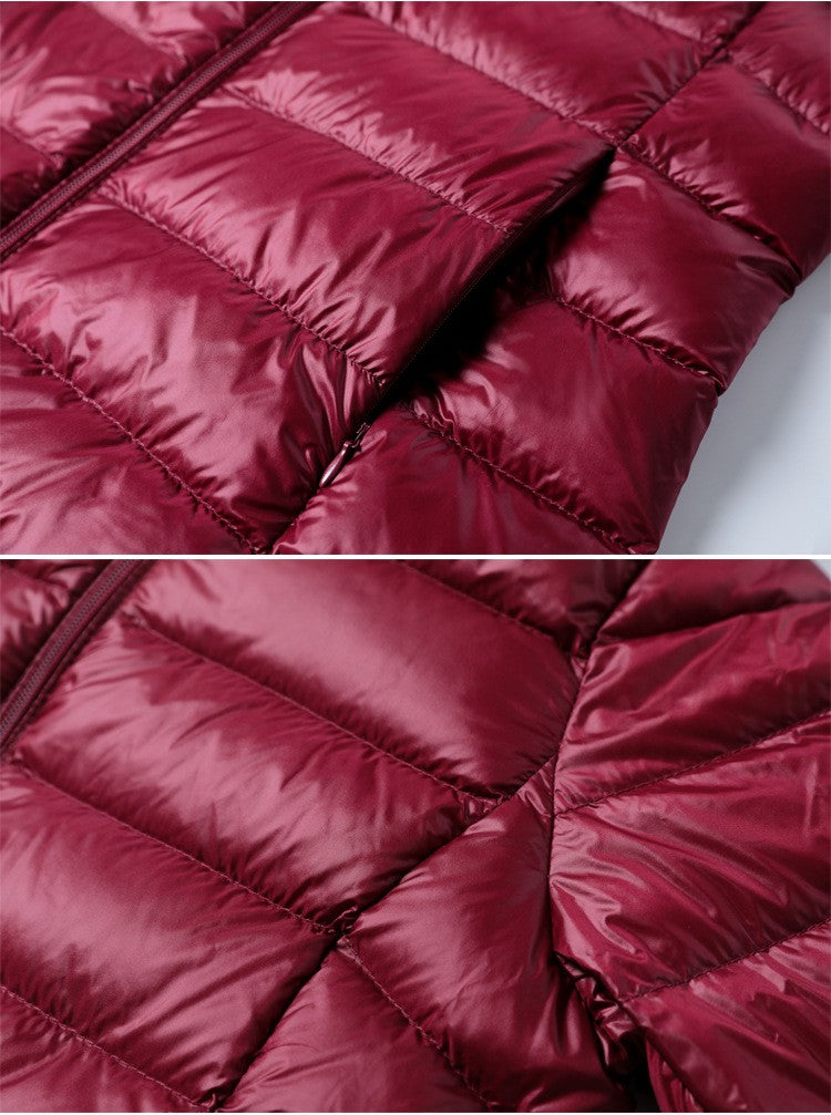 5XL 4XL Plus Long Down Jacket Women Winter Ultra Light Down Jacket Women With Hooded Down Coat Female Hat Detachable