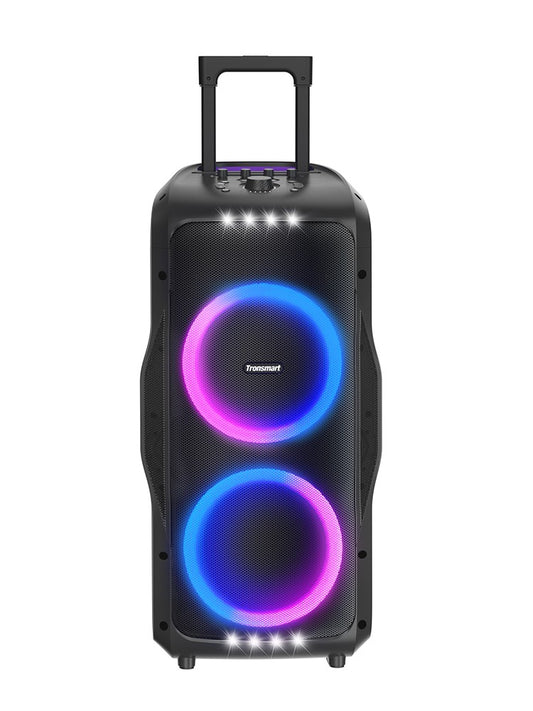 Tronsmart Halo 300 Speaker Partybox 240W with Guitar/Mic/XLR Input, TWS, 20H Playtime, wheels & Hidden Lever, for Party