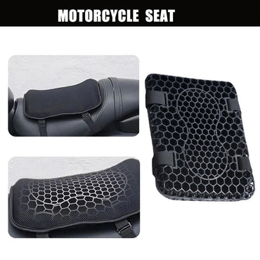 Pressure Relief Anti Slip Universal Comfortable Seat Cover Motorcycle Seat Cushion Gel Honeycomb Motorbike Accessories