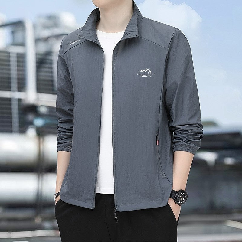 Summer Men's Sun Protection Casual Windproof Water resistant Ultrathin Jacket