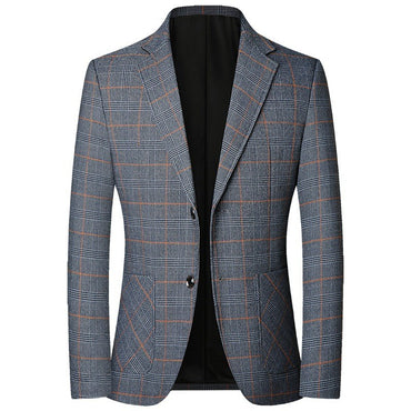 New Spring Men Formal Wear Plaid Blazers Jackets Man Business Casual Suits Coats Quality Male Slim Fit Blazers Jackets Coats 4XL