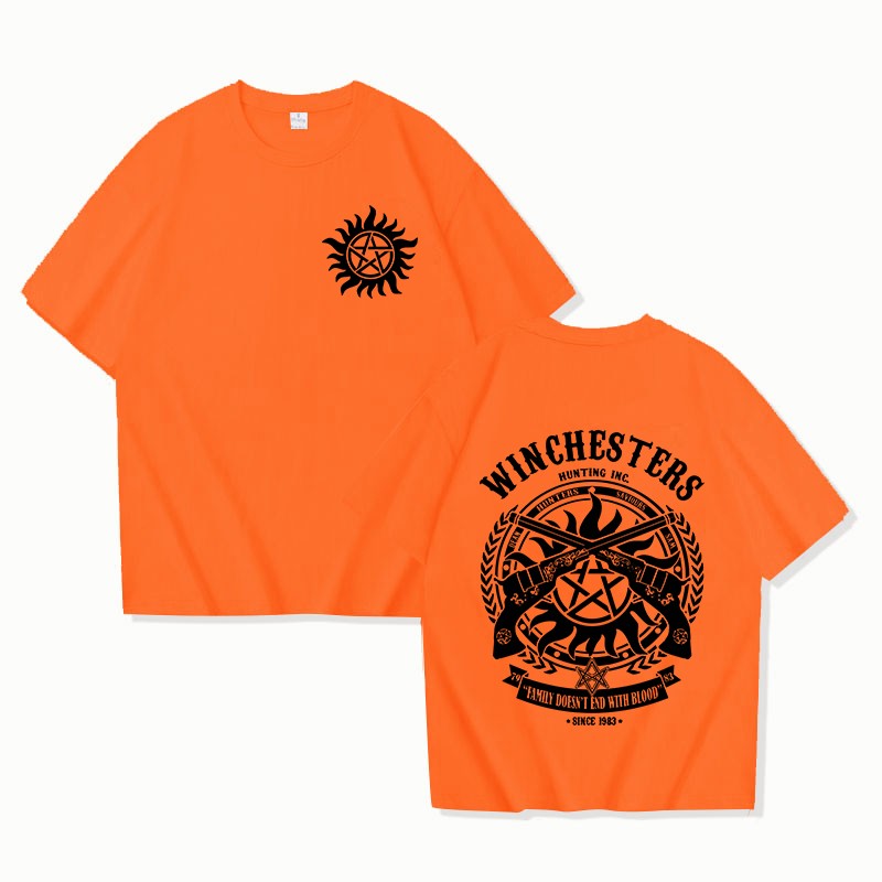 New TV Supernatural Printed Women Men T-shirts Supernatural Short Sleeve Shirts Summer Round Neck Tee Shirt Casual Funny Tops
