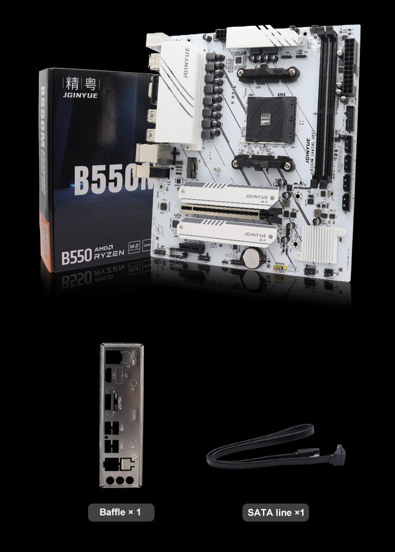 Placa-mãe B550M Gaming ARGB M-ATX, AMD AM4 Séries 4000 e 5000, 2 slots DDR4 64G