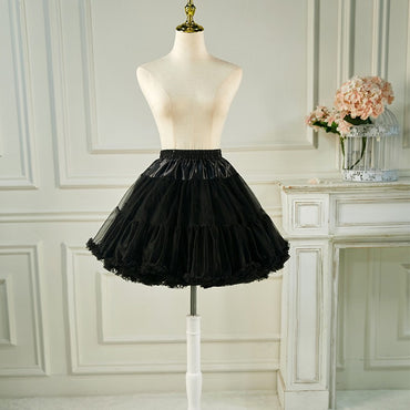 Woman Tutu Skirt Petticoat Crinoline Underskirt Fluffy Pettidress Ladies Puffy Tutu White Luxury Skirt Wedding Dress Bottom Loli