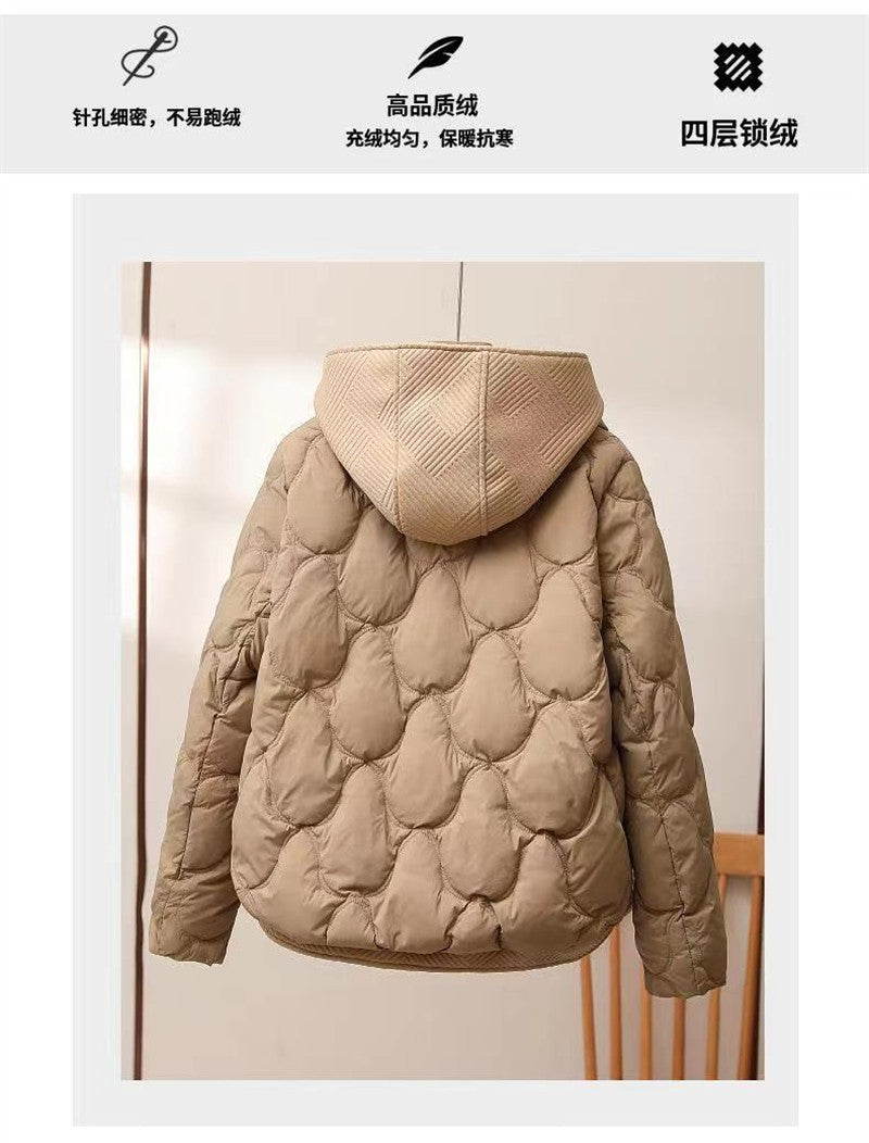 2024 Fashion Coats Korean Style Loose Cropped Coat Women Jacket Women Parkas Warm Puffer Jackets Casual Coat New Winter Clothes