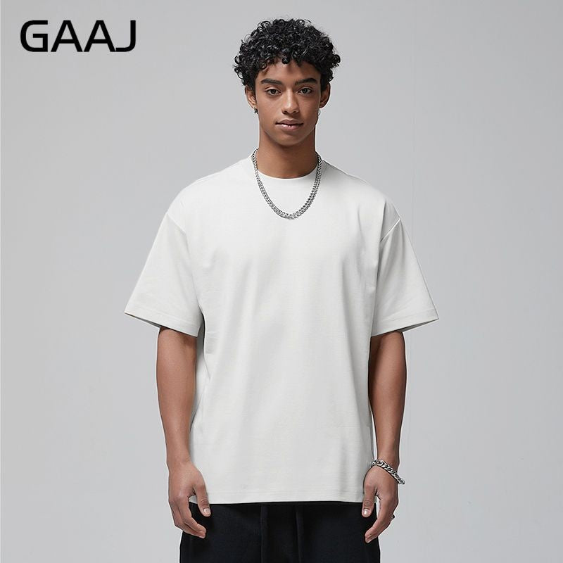 100 Heavy Weight Cotton T shirt For Men Women Short Sleeve Plain Tops Solid Oversized Tee Shirts Quality Clothing 8.8oz 250gsm