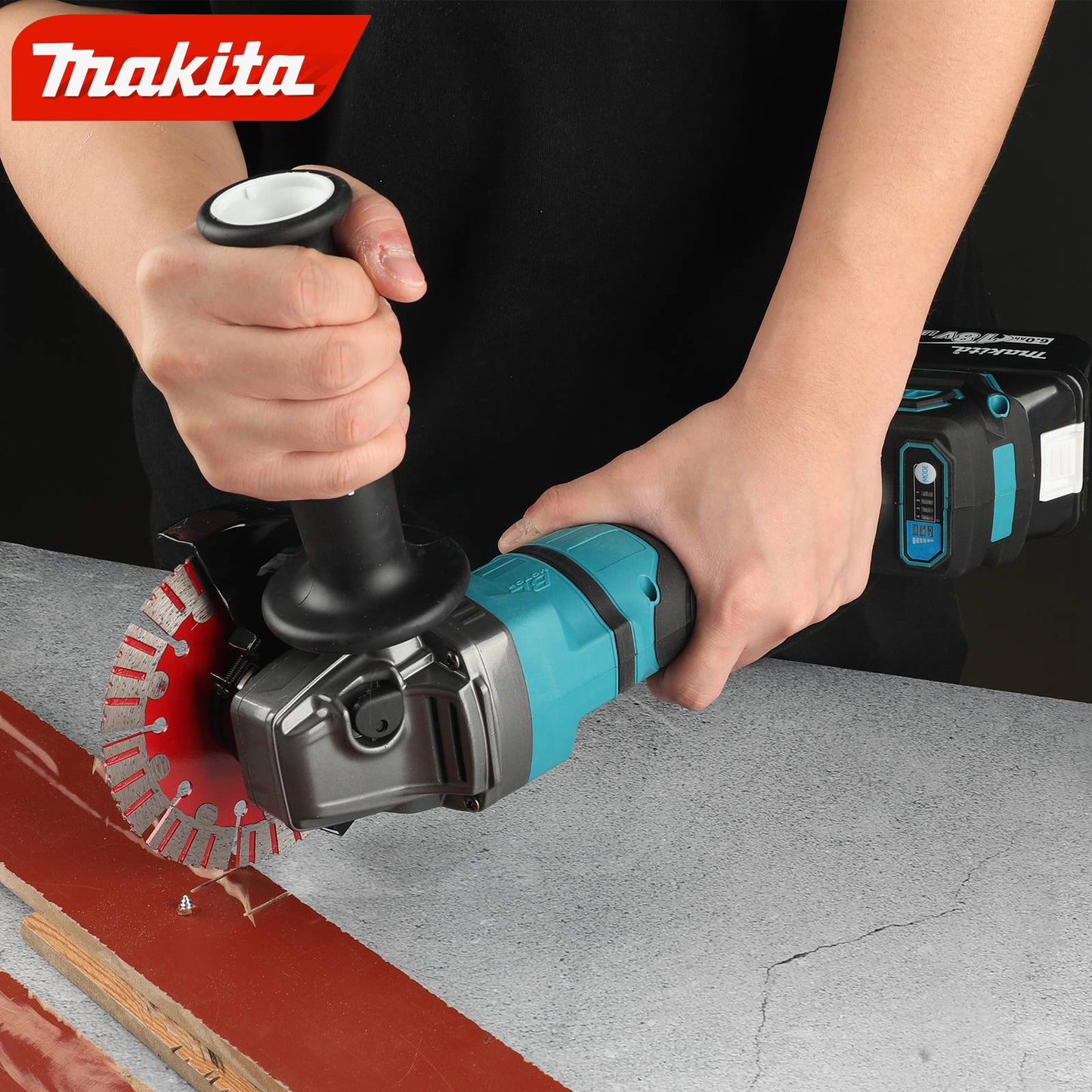 Lixadeira angular recarregável Makita Ga050g, sem escovas, de lítio, elétrica, portátil, nova de alta potência