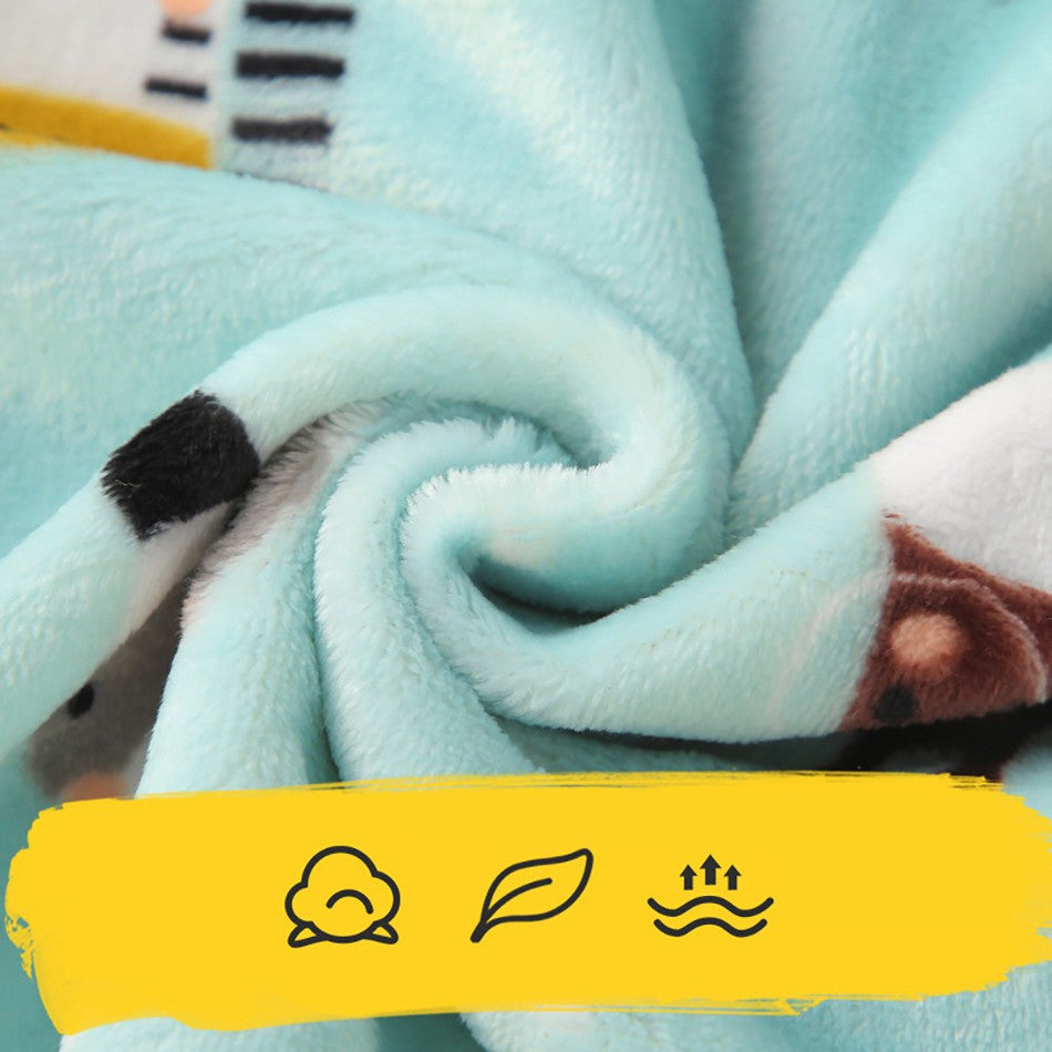 High Quality Coral Fleece Flannel Cute Cartoon Pattern Pajama Sets Boys and Girls Long Sleeve Warm Comfortable Winter Sleepwear