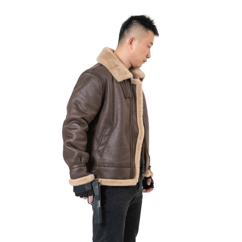 Game Biohazard Resident Remake Leon Scott Kennedy Cosplay Costumes Faux Leather Jacket Role Play Coat For Man