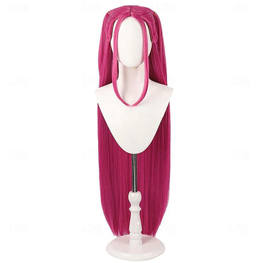 HAIRJOY Synthetic Hair Red Costume Wig Cosplay Wig Anime Wigs Long Straight Hair Accessory for Holloween