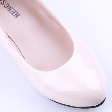 Sapatos Femininos Scarpin Salto Médio Nude Sexy Salto Alto Sapatos de Casamento Feminino Sapatos de Trabalho de Escritório Scarpin Branco Sapatos de Festa