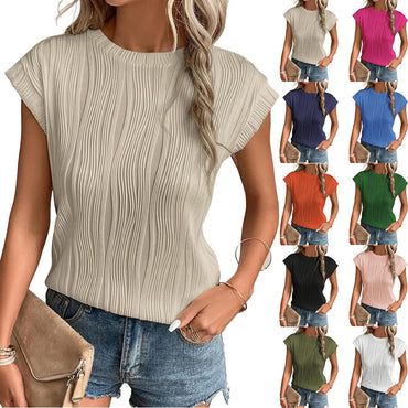 Solid Casual Loose Blouses For Women Fashion 2024 Summer Vintage Women's Oversized Shirts And Blouses Elegant Youth Female Tops